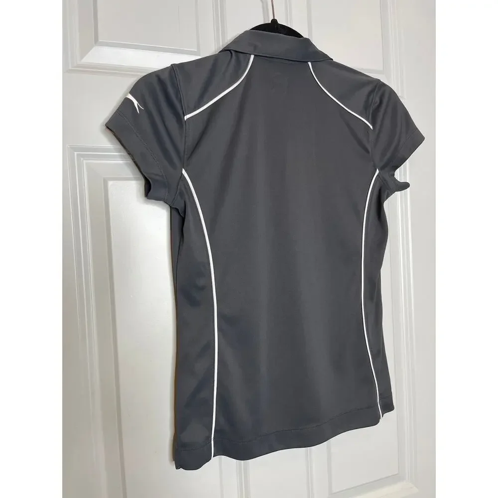 Slazenger Golf Gray Cap Sleeve Pull Over 1/4 Zip‎ Shirt XS